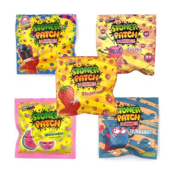 Stoner Patch Dummies, cannabis sour kids, 500mg THC gummies, potent cannabis edibles, buy cannabis edibles online, Cannabis Exotic Dispensary, premium cannabis gummies, discreet cannabis shipping, high-quality THC edibles, sour cannabis candy.