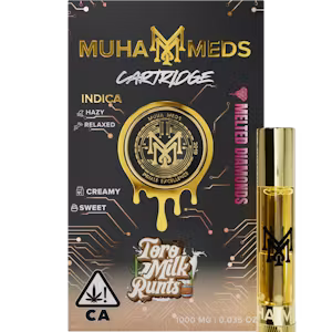 Toro Milk Runtz Melted Diamonds cartridge, Toro Milk Runtz vape, 1000MG premium vape, Cannabis Exotic Dispensary product, sweet cannabis, creamy cannabis, chocolate-flavored cannabis, fruity cannabis, trichome-rich cannabis, uplifting cannabis, stress-relief cannabis, hybrid cannabis extract, lab-tested cannabis, convenient vape cartridge, portable cannabis vape, battery-powered vape, high-quality cannabis, moderate potency cannabis, smooth vapor cannabis, aromatic cannabis vape, adult-use cannabis, discreet cannabis shipping, top-shelf cannabis, flavorful cannabis, cannabis for relaxation, on-the-go cannabis,