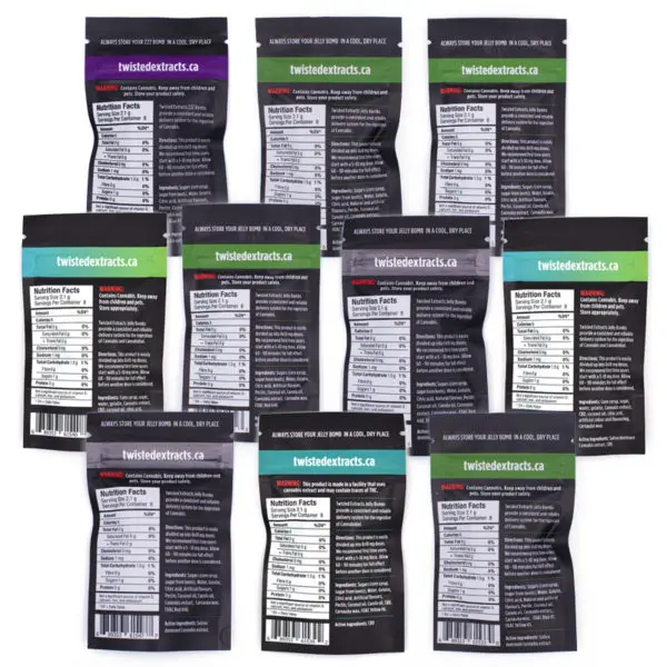 Twisted Extracts – Jelly Bombs Cannabis Gummies (THC:CBD)