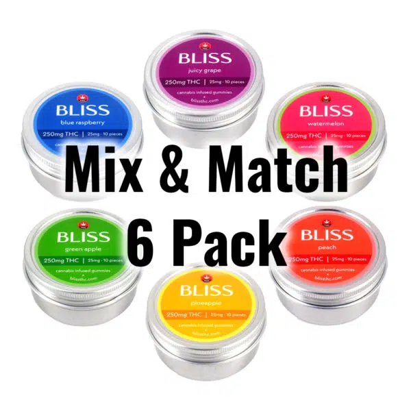 Bliss – 6 Pack Gummies Mix & Match