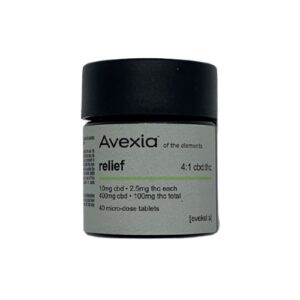 4:1 Relief Tablets, high-CBD cannabis, CBD-dominant tablets, low-THC cannabis, stress relief cannabis, functional calm CBD, CED cannabis products, lab-tested CBD tablets, discreet CBD dosing