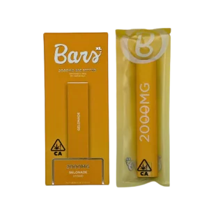 BARS XL Gelonade disposable, Gelonade 2g disposable vape pen, tropical cannabis vape, fruity disposable vape, uplifting cannabis vape, high potency disposable vape, draw activated vape pen, long lasting disposable vape, premium cannabis vape, Cannabis Exotic Dispensary vape, CED disposable products, discreet cannabis shipping
