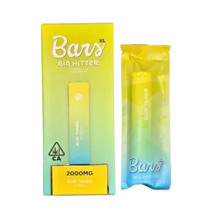 BARS XL disposable, Blue Tangie disposable, 2g cannabis disposable vape, citrus cannabis vape, premium disposable vape, high-capacity vape pen, Cannabis Exotic Dispensary vapes