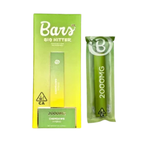BARS XL disposable, Chemdawg disposable, 2g cannabis disposable vape, diesel cannabis vape, premium disposable vape, high-capacity vape pen, Cannabis Exotic Dispensary vapes