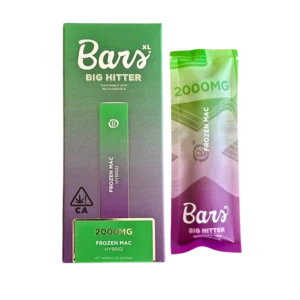 BARS XL disposable, Frozen MAC disposable, 2g cannabis disposable vape, dessert cannabis vape, premium disposable vape, high-capacity vape pen, Cannabis Exotic Dispensary vapes