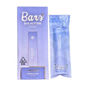 BARS XL Purple Haze disposable, Purple Haze 2g disposable, Purple Haze vape pen, sativa-leaning disposable vape, uplifting cannabis vape, berry flavored vape pen, creative cannabis disposable, draw activated disposable vape, long lasting disposable vape, premium cannabis vape, Cannabis Exotic Dispensary vape, CED disposable products, discreet cannabis shipping