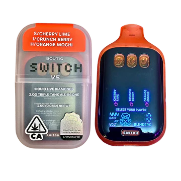 Boutiq SWiTCH V5 Disposable delivers dual-chamber cannabis vaping, smooth terpene-rich vapor, customizable sessions, and fast, discreet worldwide shipping.