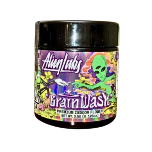 Brain Wash indoor flower, Alien Labs flower, Alien Labs Brain Wash, premium indoor cannabis flower, craft cannabis flower, high potency indoor flower, terpene rich cannabis buds, top shelf cannabis flower, dense indoor buds, gassy cannabis strain, citrus cannabis flower, exotic cannabis buds, premium weed flower, Cannabis Exotic Dispensary flower, CED premium cannabis, discreet cannabis shipping, worldwide cannabis delivery, hand trimmed indoor flower, trichome rich buds, connoisseur cannabis flower