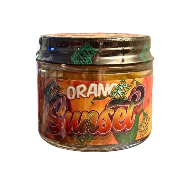 ORANGE SUNSET Whole Melt Extracts live resin badder, live resin badder 1oz, Whole Melt Extracts concentrates, premium cannabis badder, bulk live resin concentrate, dab concentrates 1oz, terpene-rich badder, solvent-based cannabis extract, Whole Melt Extracts badder jar, Cannabis Exotic Dispensary concentrates, CED premium extracts, trusted cannabis dispensary, reliable cannabis shipping, top-tier live resin badder