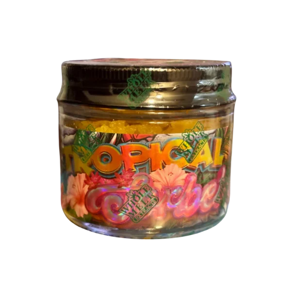 TROPICAL SORBET Whole Melt Extracts live resin badder, live resin badder 1oz, Whole Melt Extracts concentrates, premium cannabis badder, bulk live resin concentrate, dab concentrates 1oz, terpene-rich badder, solvent-based cannabis extract, Whole Melt Extracts badder jar, Cannabis Exotic Dispensary concentrates, CED premium extracts, trusted cannabis dispensary, reliable cannabis shipping, top-tier live resin badder