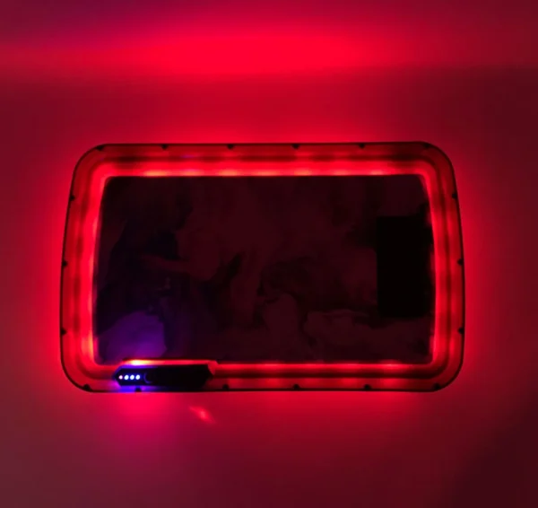 Purple pink marble LED rolling tray, LED rolling tray with lights, CED rolling tray, Cannabis Exotic Dispensary accessories, illuminated rolling tray, rolling tray with party mode, premium smoking tray, LED weed rolling tray