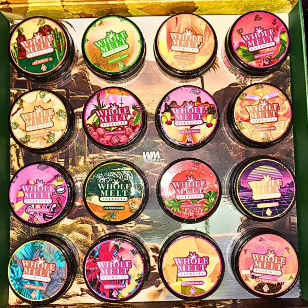 Whole Melts live resin sugar, Oasis Edition live resin, 1oz live resin sugar, Whole Melts concentrates, premium cannabis sugar, live resin extract, bulk cannabis concentrate, Cannabis Exotic Dispensary concentrates